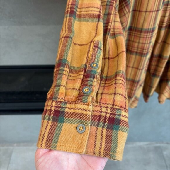 Free People We The Free Kalli Plaid Buttondown Shirt Flannel Tunic Top, Size XS - Picture 12 of 12